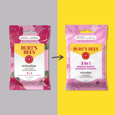 Micellar Makeup Removing Towelettes with Rose Water